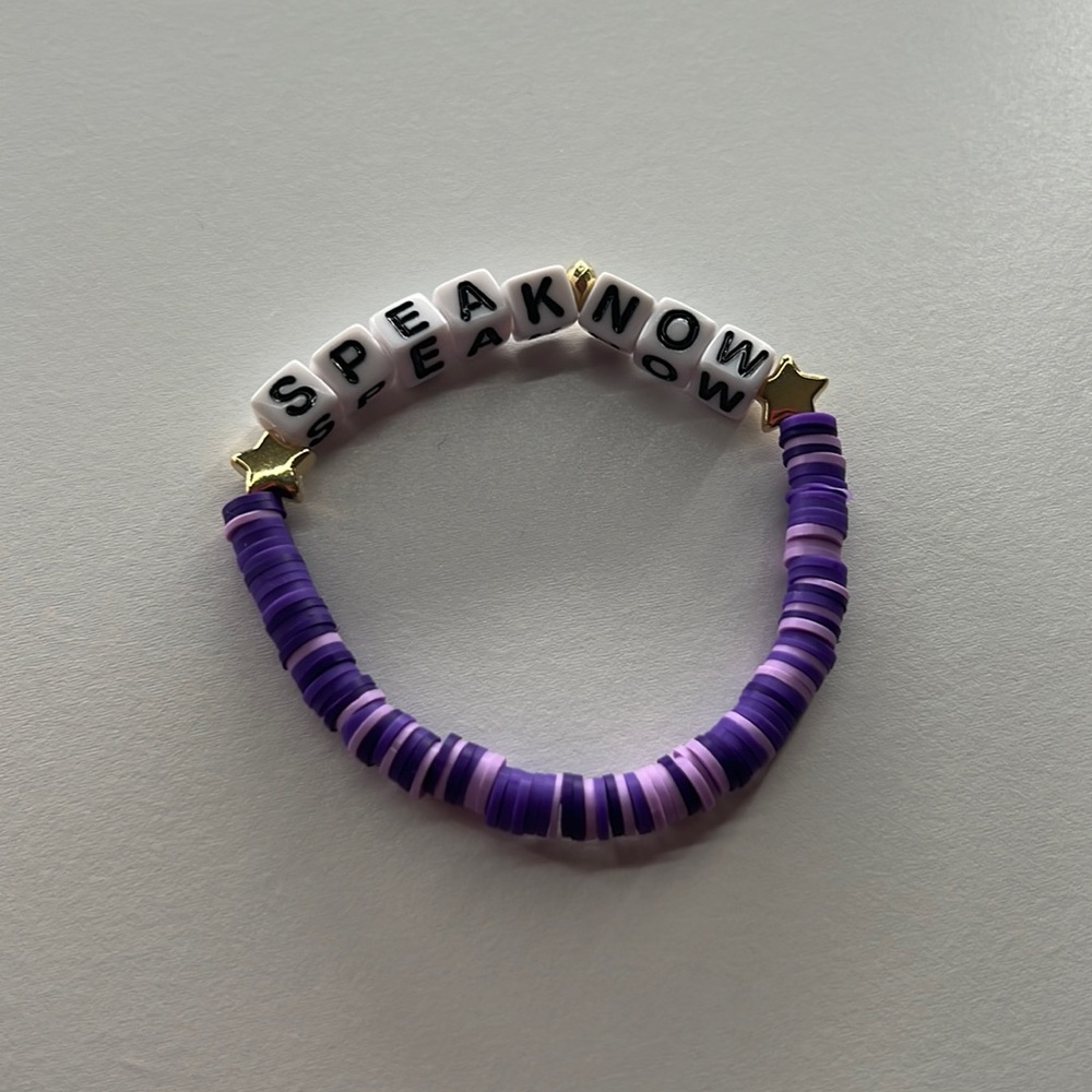 Taylor Swift Eras Tour “Speak Now” Clay Beaded Bracelet